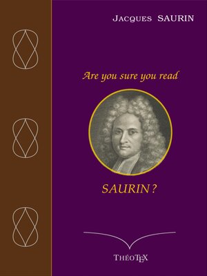 cover image of Are you sure you read Saurin ?